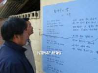 평화시로  채워진 평택 대추리 마을 담