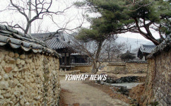 거창 황산마을 돌담길