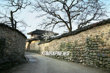 담양 창평 삼지천마을 돌담길