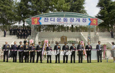 광주 중앙여중고 운동장 잔디운동장으로 변신