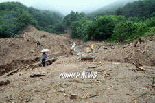 산사태로 사라진 주택