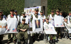 고엽제 피해자, 유엔본부 앞 침묵시위