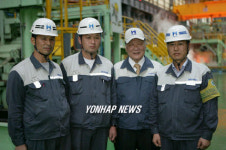 정몽구 회장, 현대제철 당진공장 방문