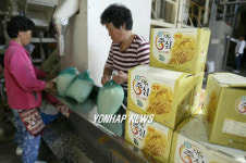 추석 앞두고 햅쌀 출하