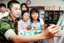 미술선생님된 육군 62사단 장병