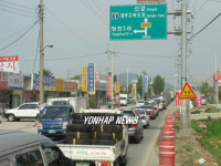 동탄신도시 주변도로 공사중