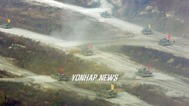 적진 향해 돌진하는 K1A1 전차 대오