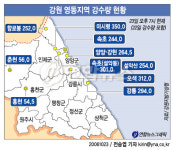 강원 영동지역 강풍.폭우 피해 속출(종합)