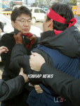 노조원에 멱살 잡힌 신용보증기금 신임 감사