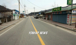 한산한 홍천~인제간 국도 옆 기존 도로