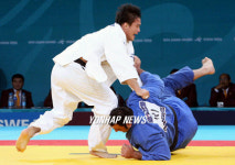 아시안게임 남자유도 김성범, 금메달 획득