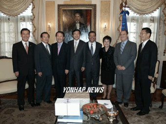 국회 정보위 대표단, 도미니카共 대통령 예방