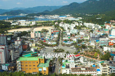 하늘에서 본 진해 중원로터리