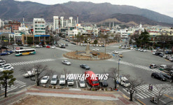 진해 명물거리인 중원로터리