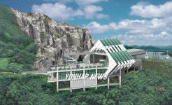 통영 미륵산 케이블카 상부조감도