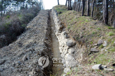 진도 금갑진성 원형 일부 확인