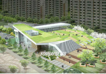 센터 지붕이 시민 휴식터