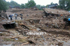 태풍 에위니아가 지나간 자리