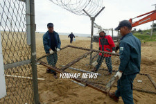 해수욕장 군 철조망 역사 속으로
