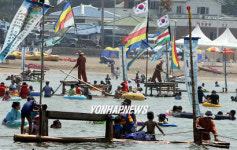 제주 떼배 테우 타고 놀아요