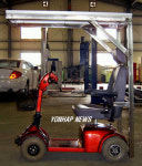 태양열로 가는 장애인용 전동스쿠터