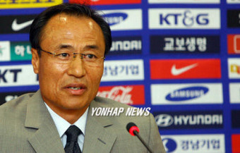 소감 밝히는 올림픽 축구 대표팀 박성화 감독