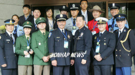 서울지방경찰청 방문한 한인 경찰관들