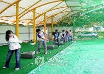 <괴산 추산초교 골프연습장 지었어요>