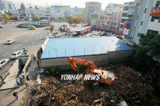 철거된 광주 금남로 일본식 건물