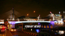 비산대교 야간조명