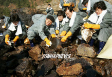 태안 복구 나선 대통합민주신당