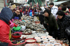 설대목 맞은 부산 자갈치시장