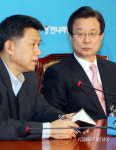 강재섭 대표, 한국노총위원장 면담