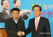 강재섭 대표, 한국노총위원장 면담