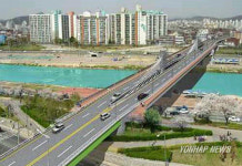 서울 중랑천에 설치될 돛단배 모양 다리