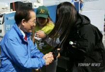 昌 이틀째 홍성서 `당선사례