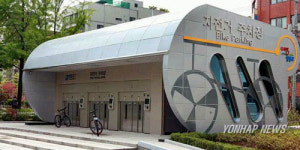 영등포구청 자전거 주차타워 완공