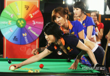 한국 레이싱모델들의 당구 실력은?