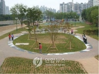 대구 신천둔치의 지압보도