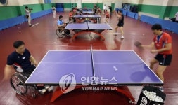국가대표 탁구 장애ㆍ비장애 합동훈련
