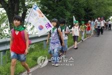 <남해 설천초교생 피난체험 없어야죠>