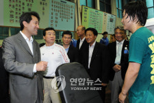 吳 서울시장 태릉선수촌 격려 방문