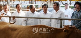 장태평 장관 안성 한우농가 방문