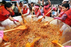 1천명분 회무침 만들기