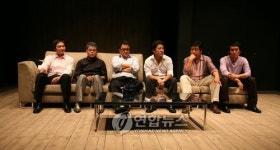 연극 <아트>의 배우들-한 자리에 모인 1, 2팀