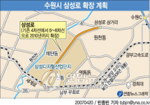 수원 삼성로 확장공사 내년 착공