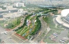 안산 화정천 생태하천 조감도