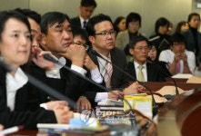 미국비자면제 설명회장의 여행,항공업계 관계자들