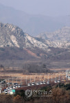 철수하는 금강산 관광버스