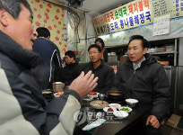이 대통령 해장국집 대화
